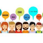 Pessoas falando olá em diversas línguas