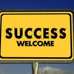 Placa de success welcome