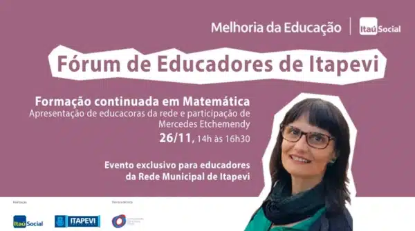 Folheto do fórum de educadores de itapevi